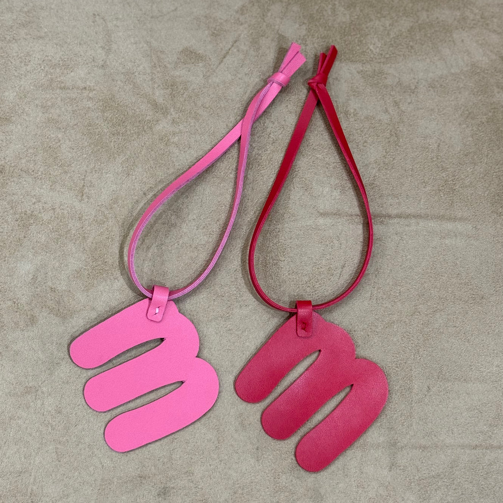 Leather Alphabet charms