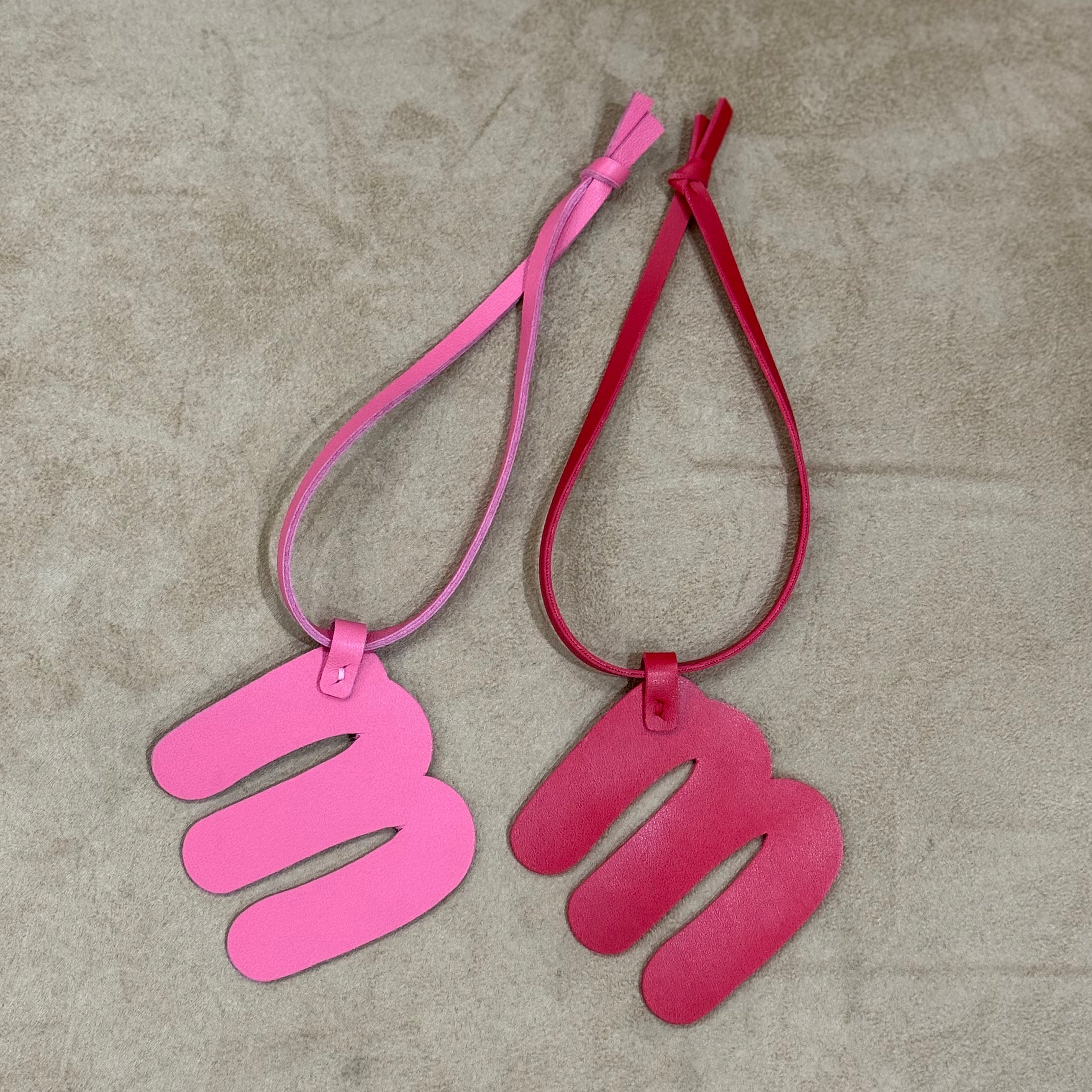 Leather Alphabet charms