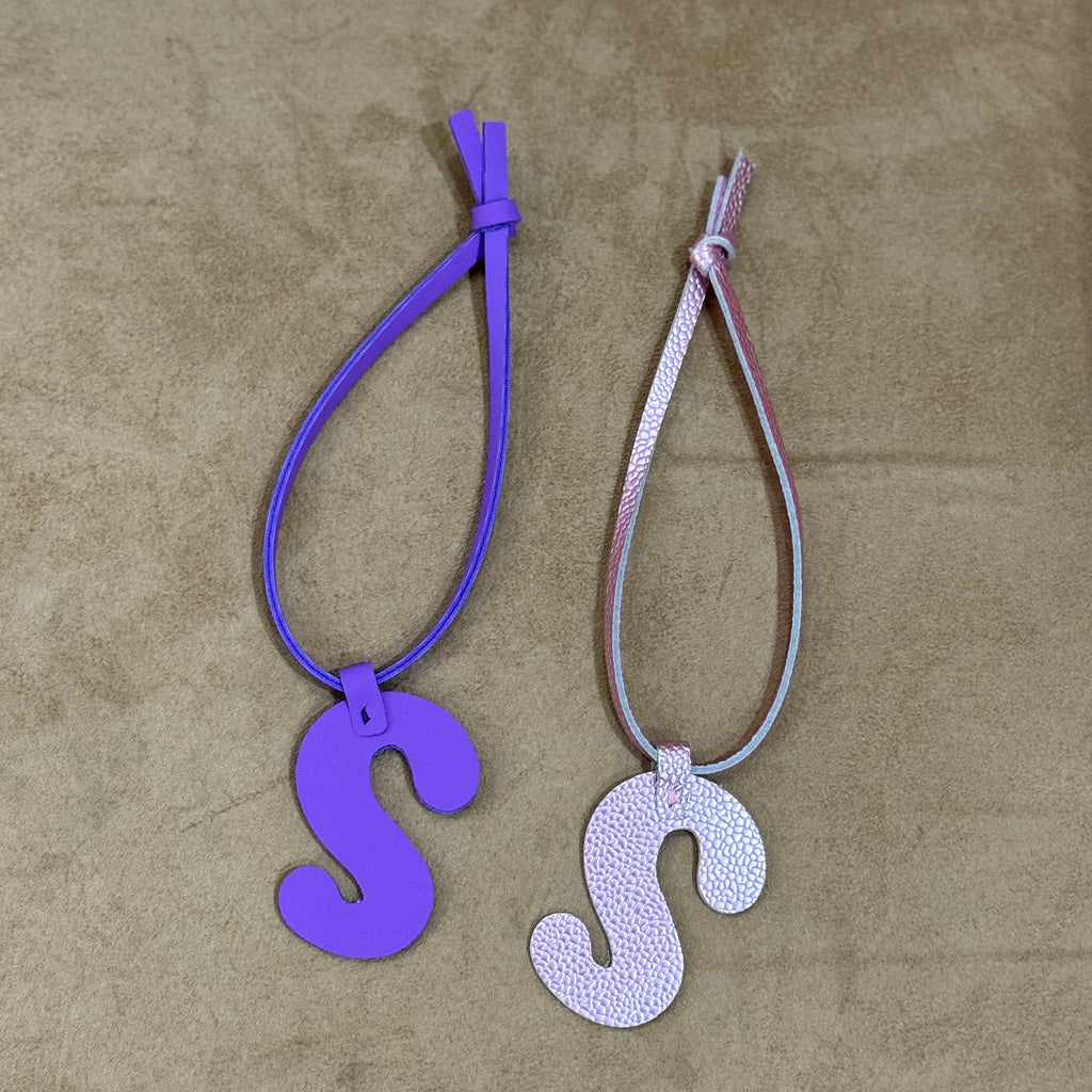 Leather Alphabet charms