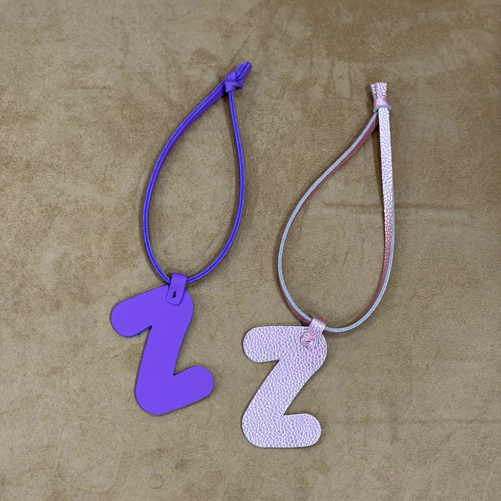Leather Alphabet charms