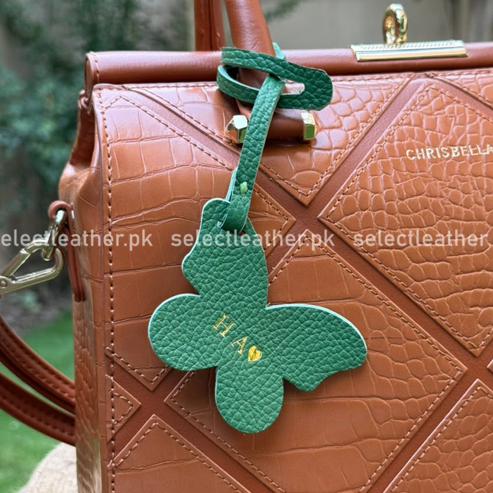 Butterfly Leather Charm