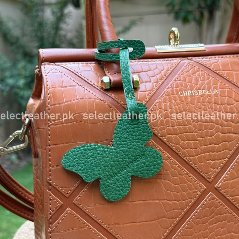 Butterfly Leather Charm