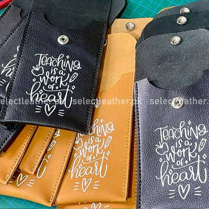 Chocolate Luxe Leather Pouch