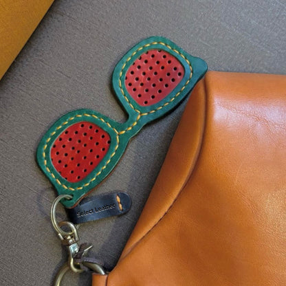 Leather Specs Charm