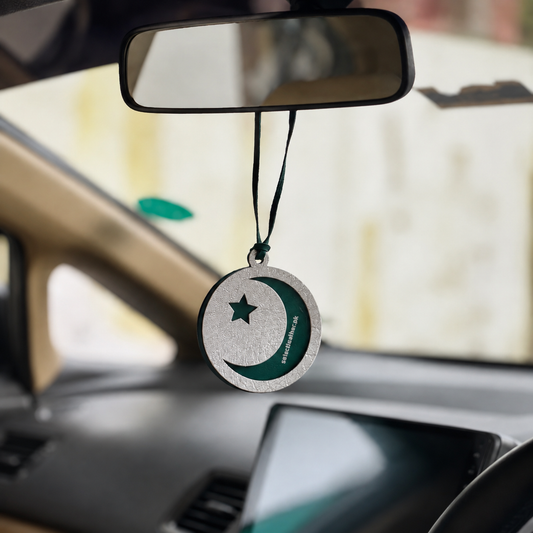 Leather Moon Charm